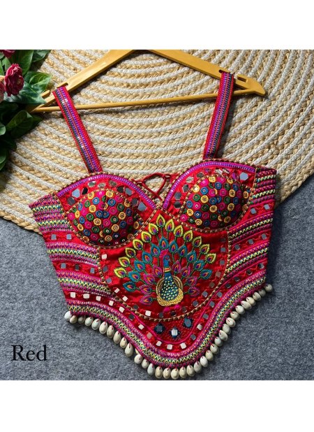 Tew Heavy Italian Soft Silk Navratri Special Designer Blouse